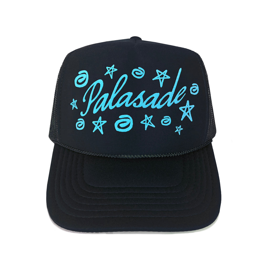 PALASADE "SWIRL" TRUCKER HAT (NAVY)