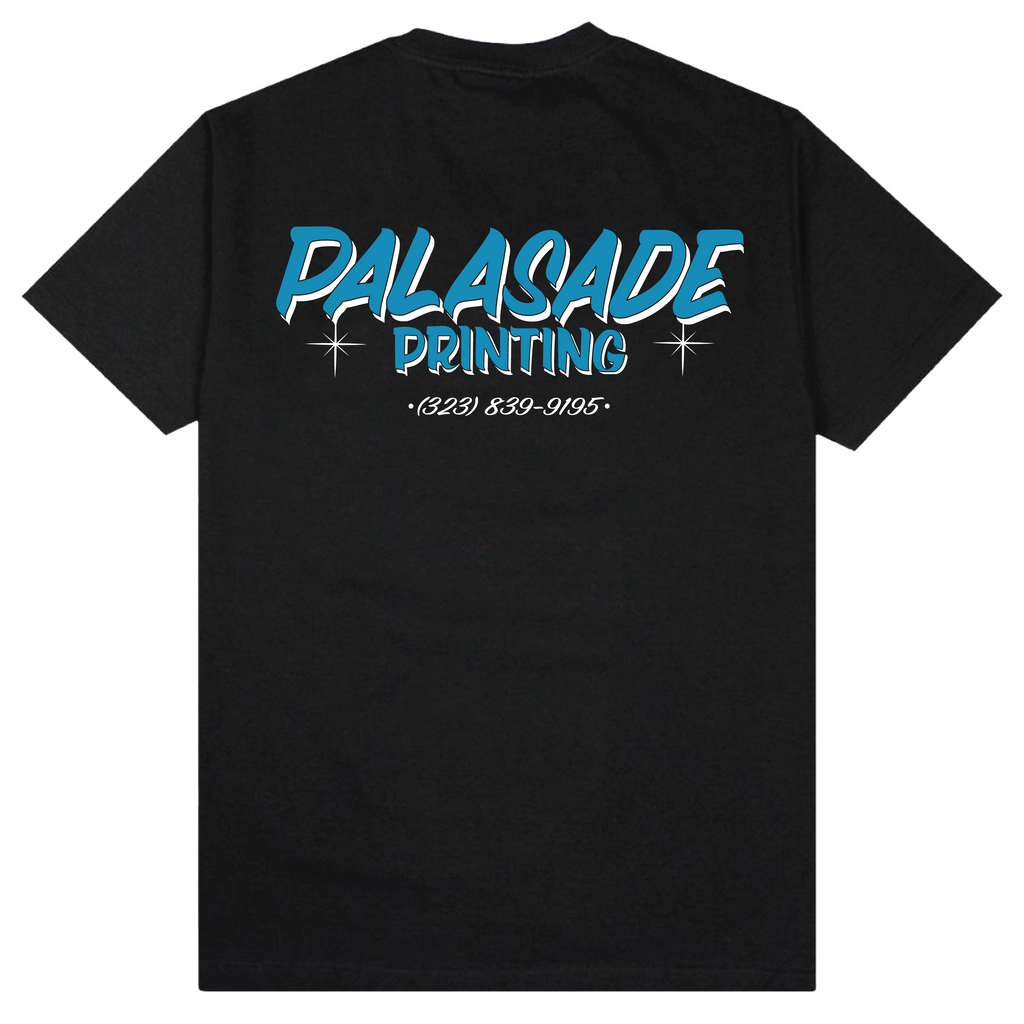 PALASADE "PRINT SUPPLY" TEE (BLACK)