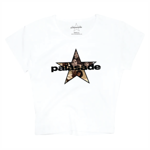 PALASADE "STAR LOGO" CROP (WHITE)