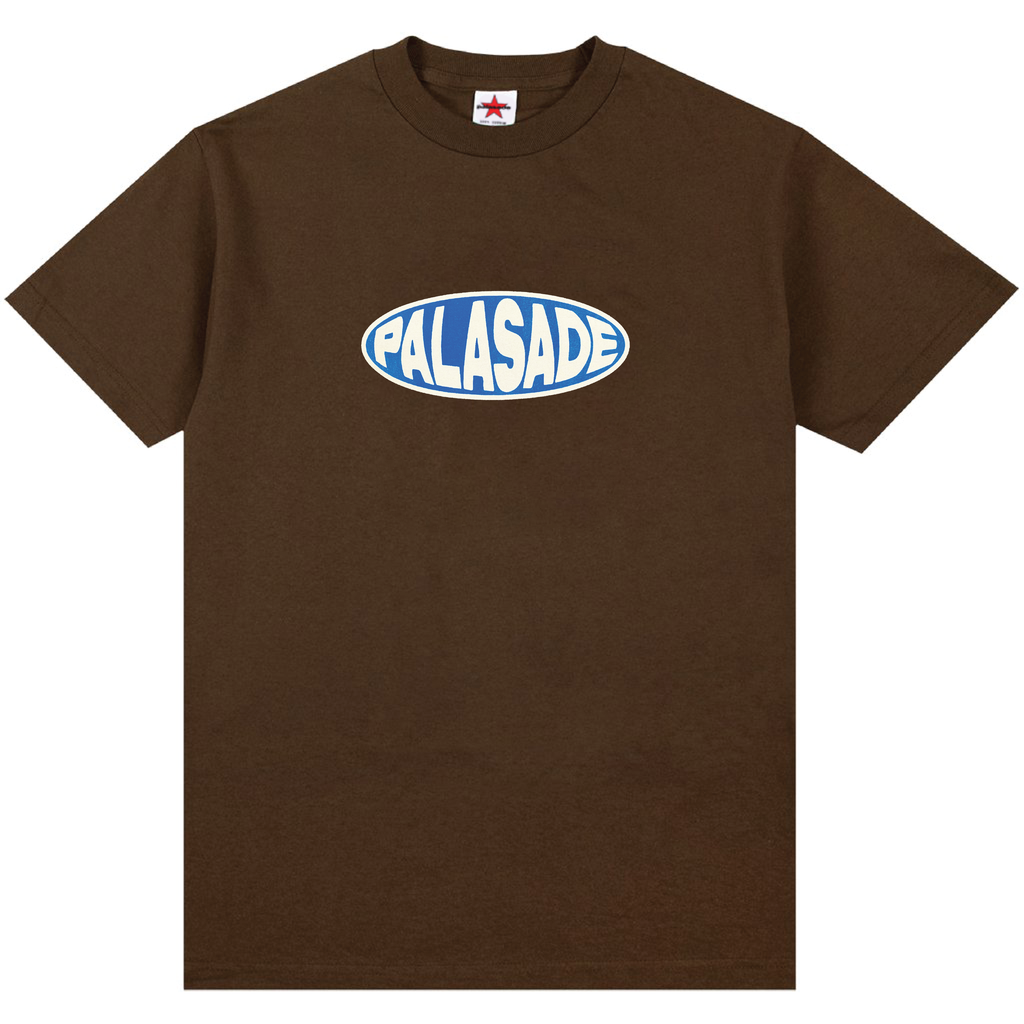 PALASADE "BUBBLE LOGO" TEE (BROWN)